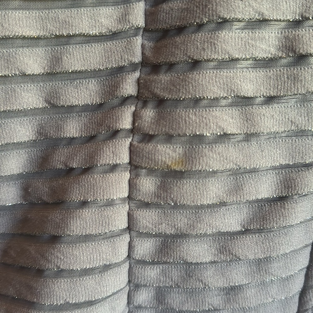 CLARA SUNWOO Light Gray Textured Ribbed Zip Front Jacket - Picture 4 of 10